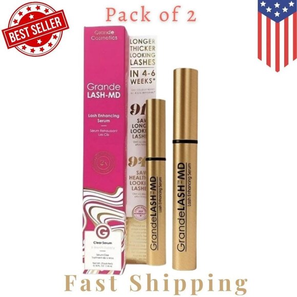 Other - 2PACK Grande LASH-MD Lash Enhancing Serum 4mL Each – 0.14oz per Bottle – 6-Month